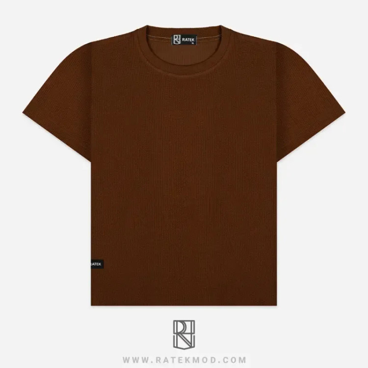 تیشرت مراکشی پارچه کبریتی آستین کوتاه یقه گرد سایز بزرگ و معمولی
